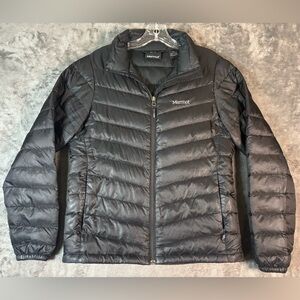 Marmot 700 Fill Down Lightweight Puffer Jacket Womens Medium Black EUC